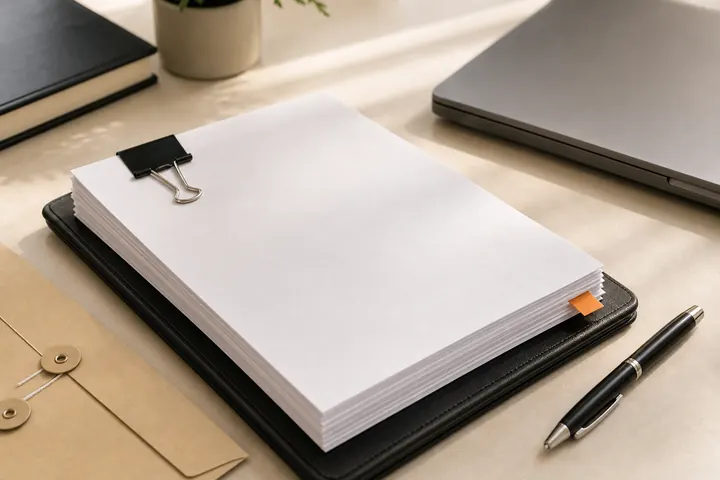 Final legal document packet ready to send